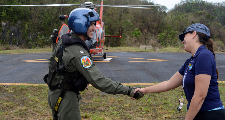Coast Guard Delivers FEMA Food, Water To Arecibo Observatory
