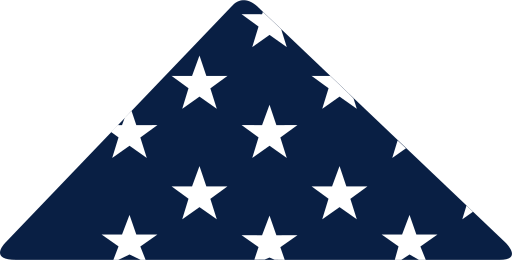 A folded U. S. Flag