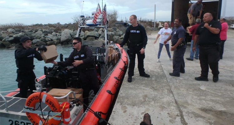 The crew of the fast response cutter Donald Horsley