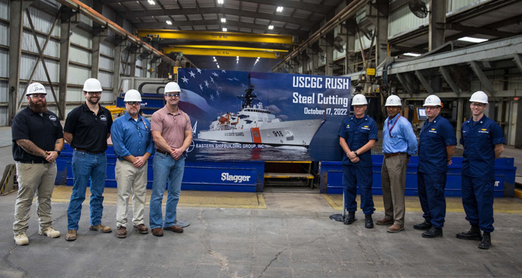 Steel cutting for fourth offshore patrol cutter begins > United States ...