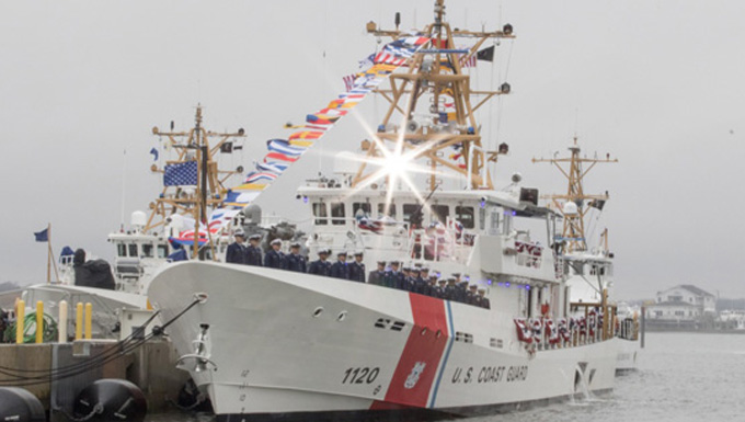 Crewmembers of Coast Guard Cutter Lawrence Lawson