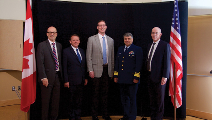 The Coast Guard on July 26 participated in an icebreaker model testing demonstration
