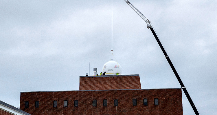 USCG installs ground station for Polar Scout Project