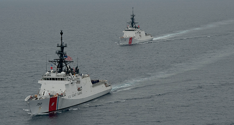 Coast Guard cutters Bertholf and Waesche