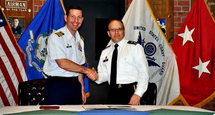 USCG R&D and Connecticut Military Department sign COOP