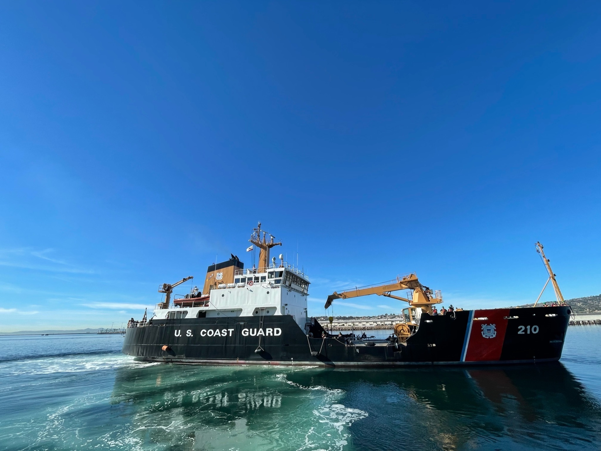 CGC Spar arriving in home port for the 1s time.