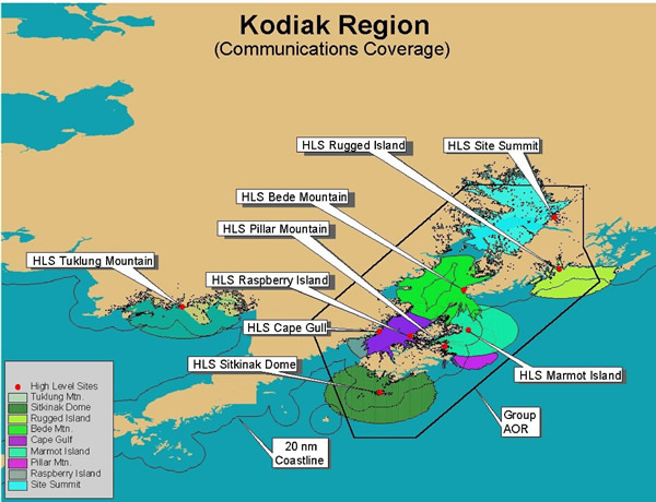 Kodiak Region (Communications Coverage)