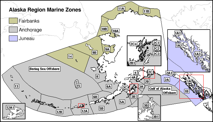 Alaska Region Marine Zones