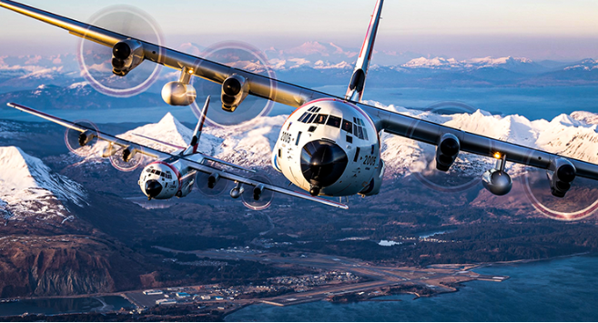 CGNR 2005 flies over Coast Guard Air Station Kodiak, Alaska. U.S. Coast Guard file photo by Lt. Cmdr. Scott Handlin.