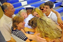 The Commandant thanks spouses and parents for sharing their loved one with the Coast Guard