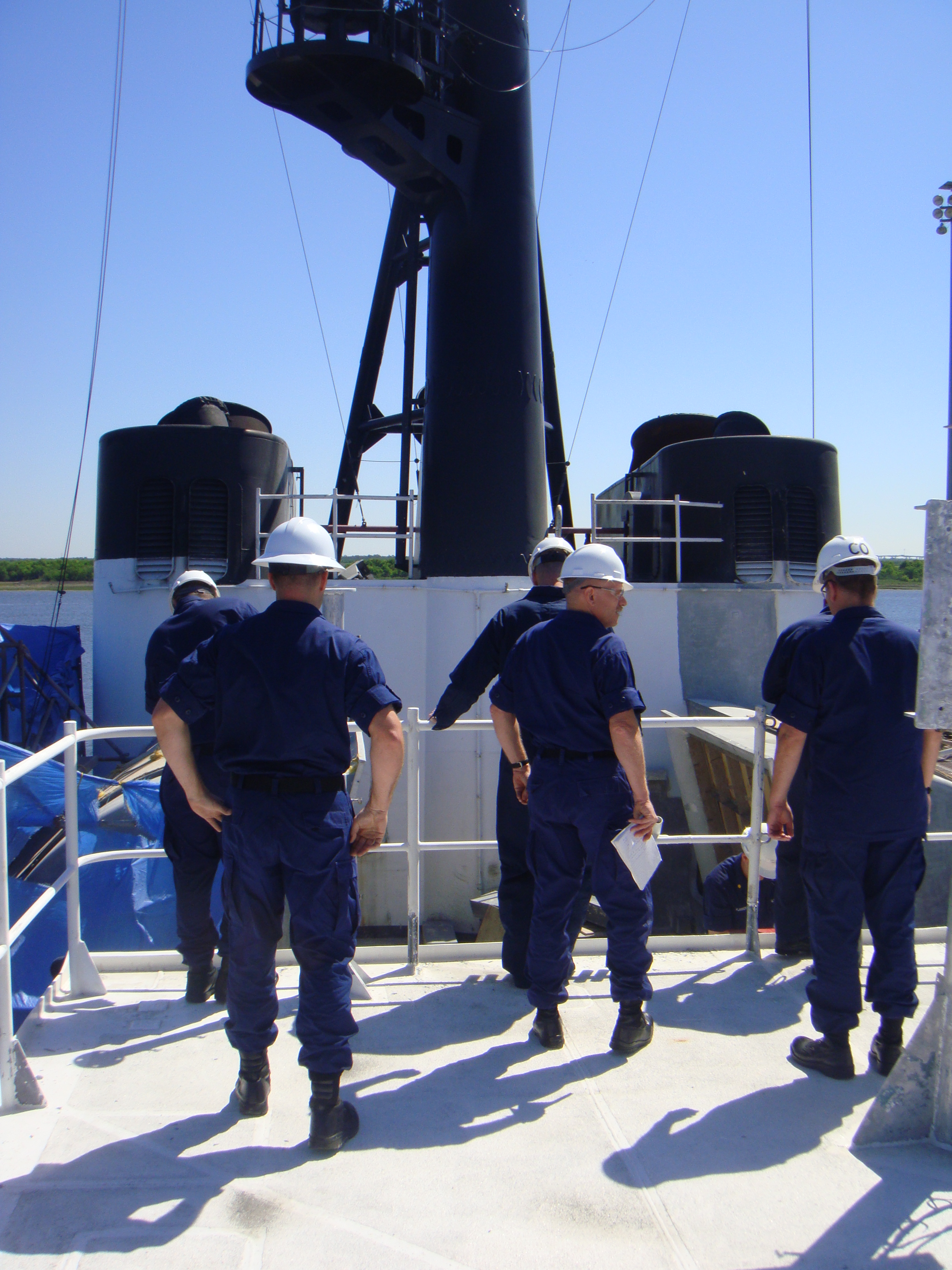 Workers on Boat