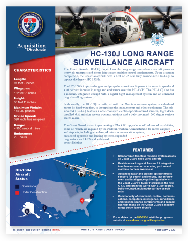 HC-130J Long Range Surveillance Aircraft