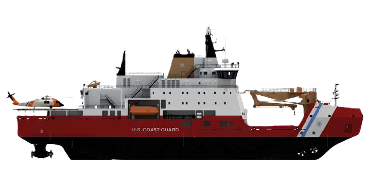 A rendering of a multi-purpose icebreaker (MPI) 