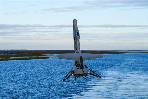 The Coast Guard evaluates a V-BAT UAS provided by Shield AI.